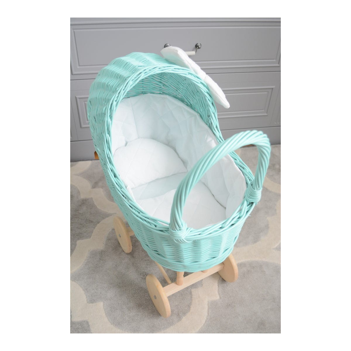 Tarcătură turcoaz pentru păpuși, țesută manual