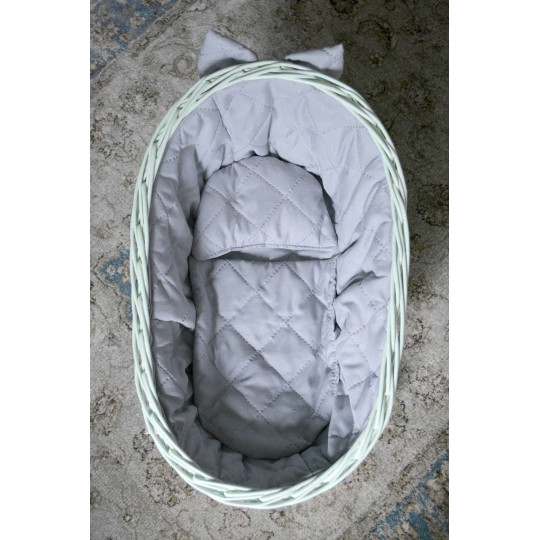 Unică leagănă pentru păpuși, împletită manual