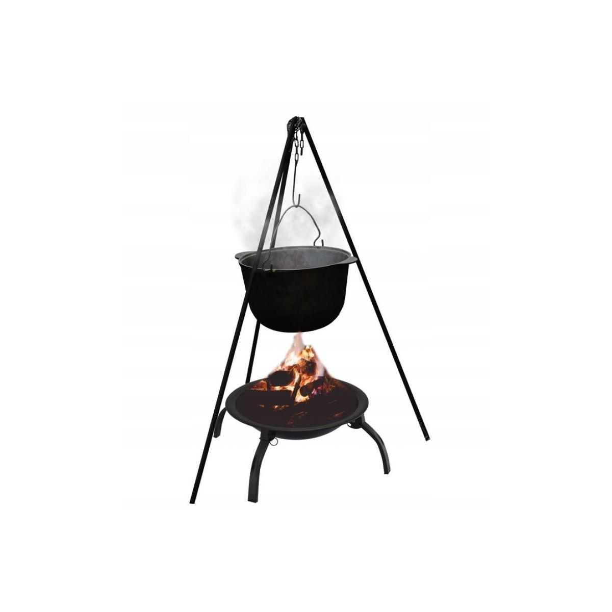 Grătar de grădină de calitate, de culoare neagră