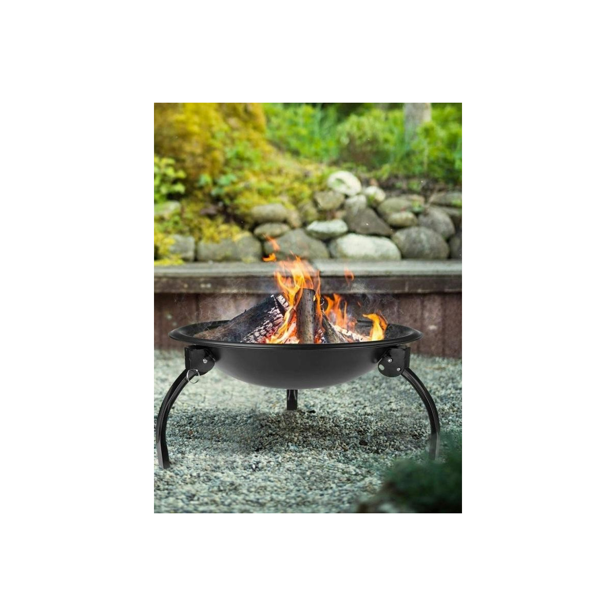 Grătar de grădină de calitate, de culoare neagră