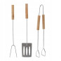 Grătar de camping portabil cu accesorii 44x23x48 cm