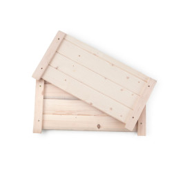 Căsuță din lemn de calitate pentru câini, neimpregnată - mică