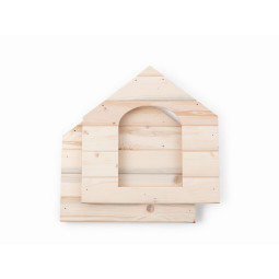 Căsuță din lemn de calitate pentru câini, neimpregnată - mică