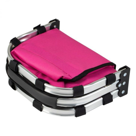 Coș de picnic pliabil de culoare roz