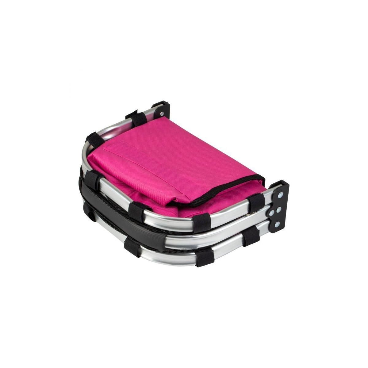 Coș de picnic pliabil de culoare roz