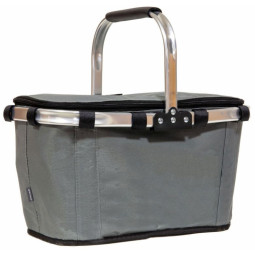 Termo rucsac pliabil pentru alimente de culoare gri