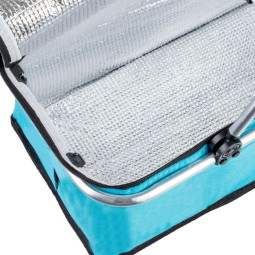 Kos de picnic de calitate, de culoare albastră