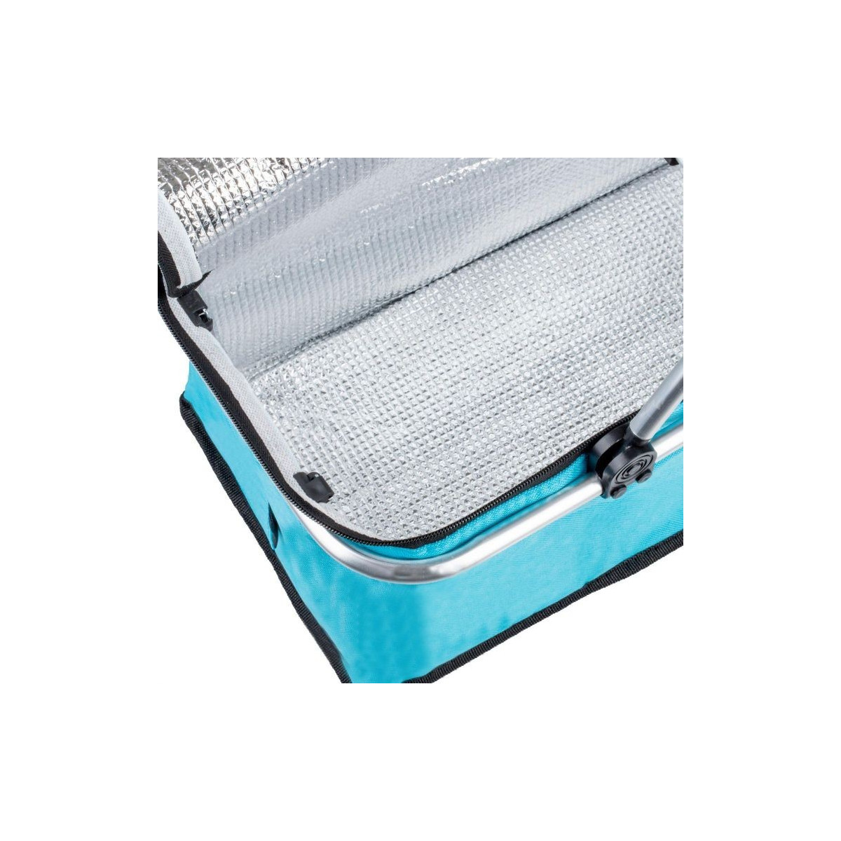 Kos de picnic de calitate, de culoare albastră