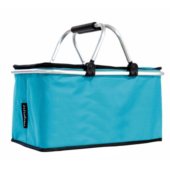 Kos de picnic de calitate, de culoare albastră