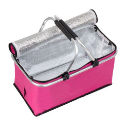 Rucsac termic pentru picnic roz