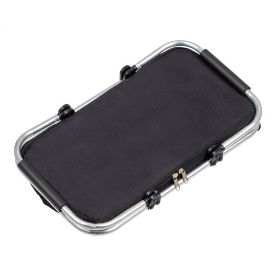 Coș de cumpărături de culoare neagră cu fermoar