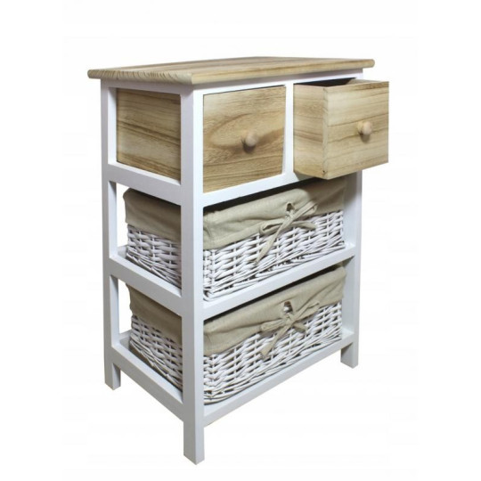 Mobilă de calitate cu sertare de culoare maronie