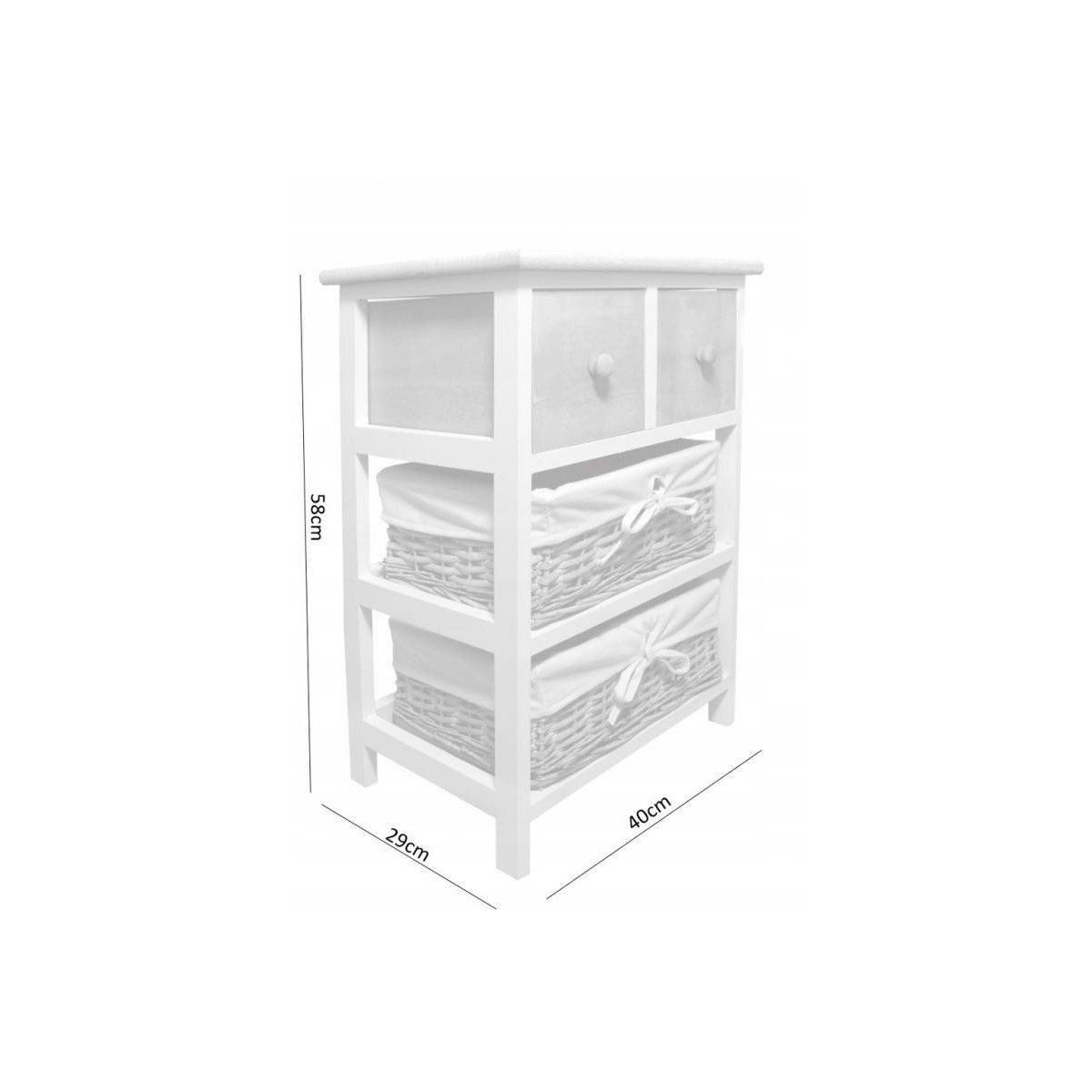 Mobilă de calitate cu sertare de culoare maronie