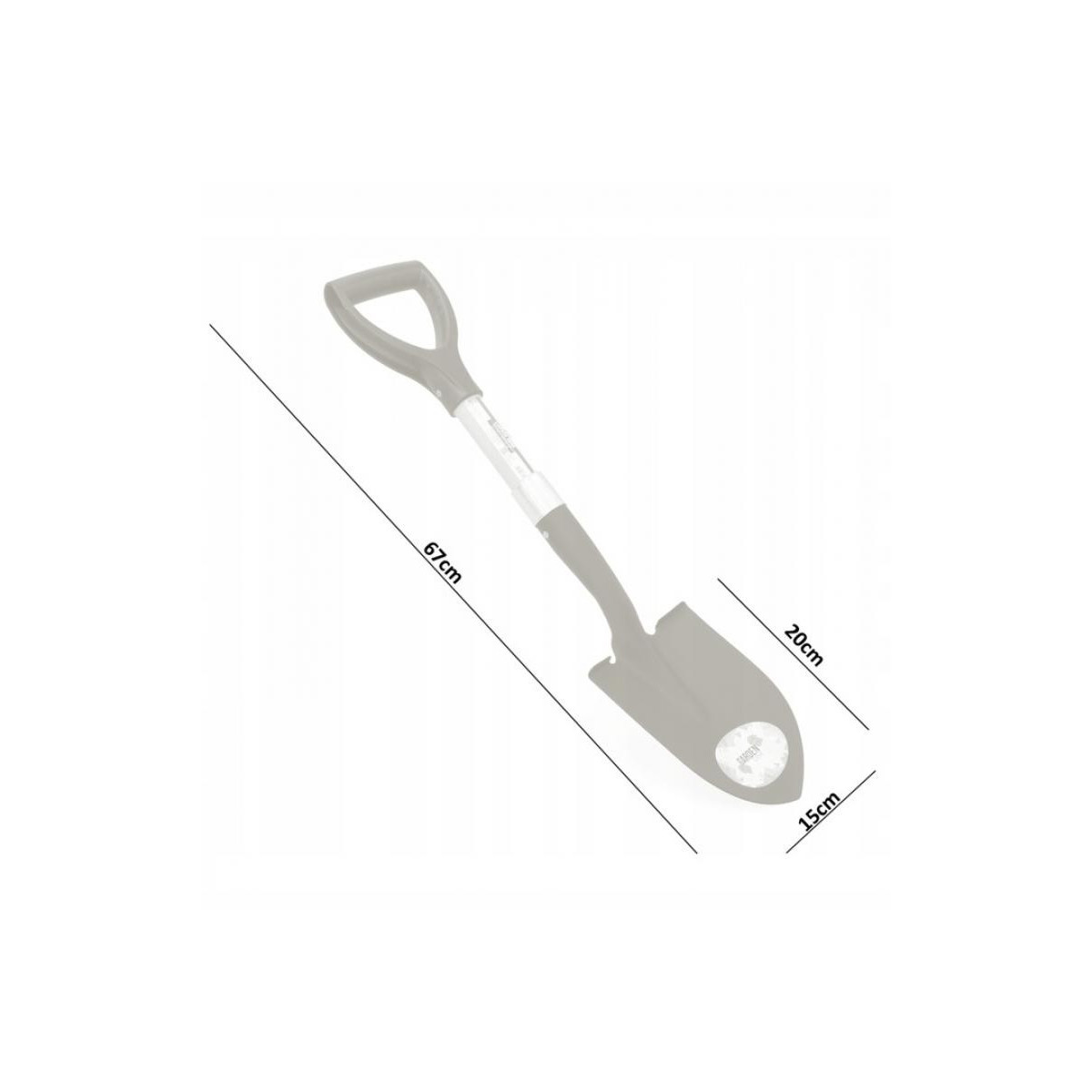 Mini lopățică universală de culoare neagră