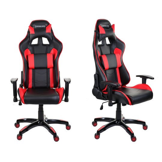 Scaun de jocuri de marcă de culoare roșie