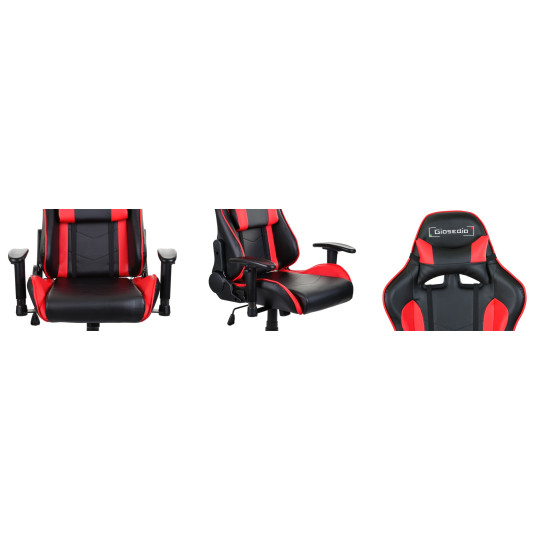 Scaun de jocuri de marcă de culoare roșie