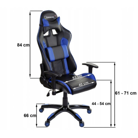 Scaun de jocuri de marcă de culoare roșie