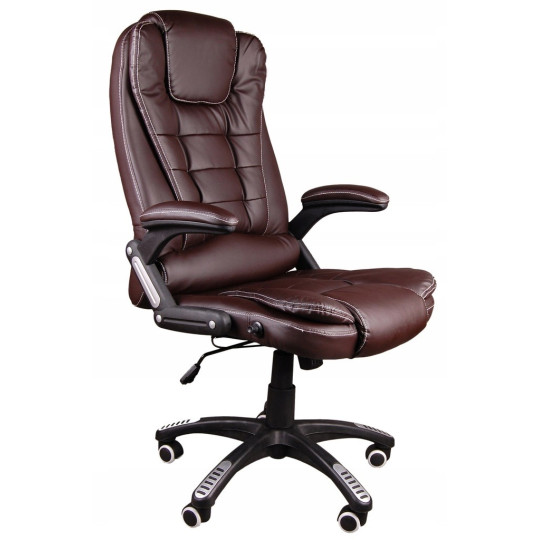 Scaune de masaj de calitate în culoare maron.