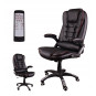 Scaun de birou negru cu funcție de masaj
