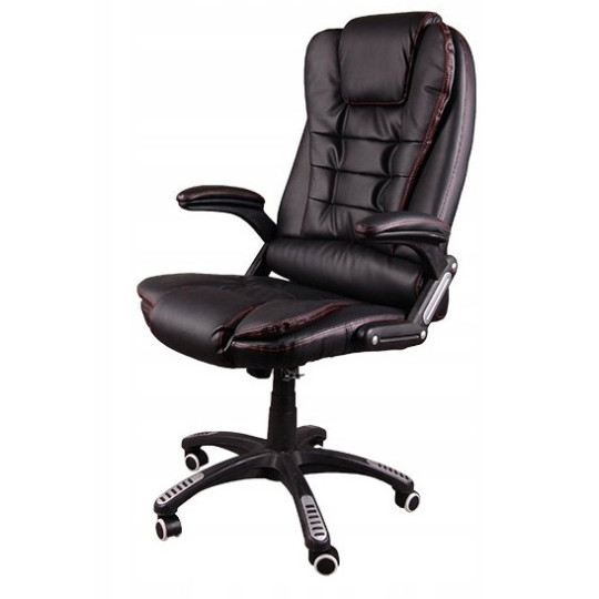 Scaun de birou negru cu funcție de masaj