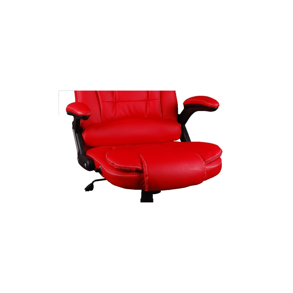 Scaun de birou de masaj ajustabil, de culoare roșie