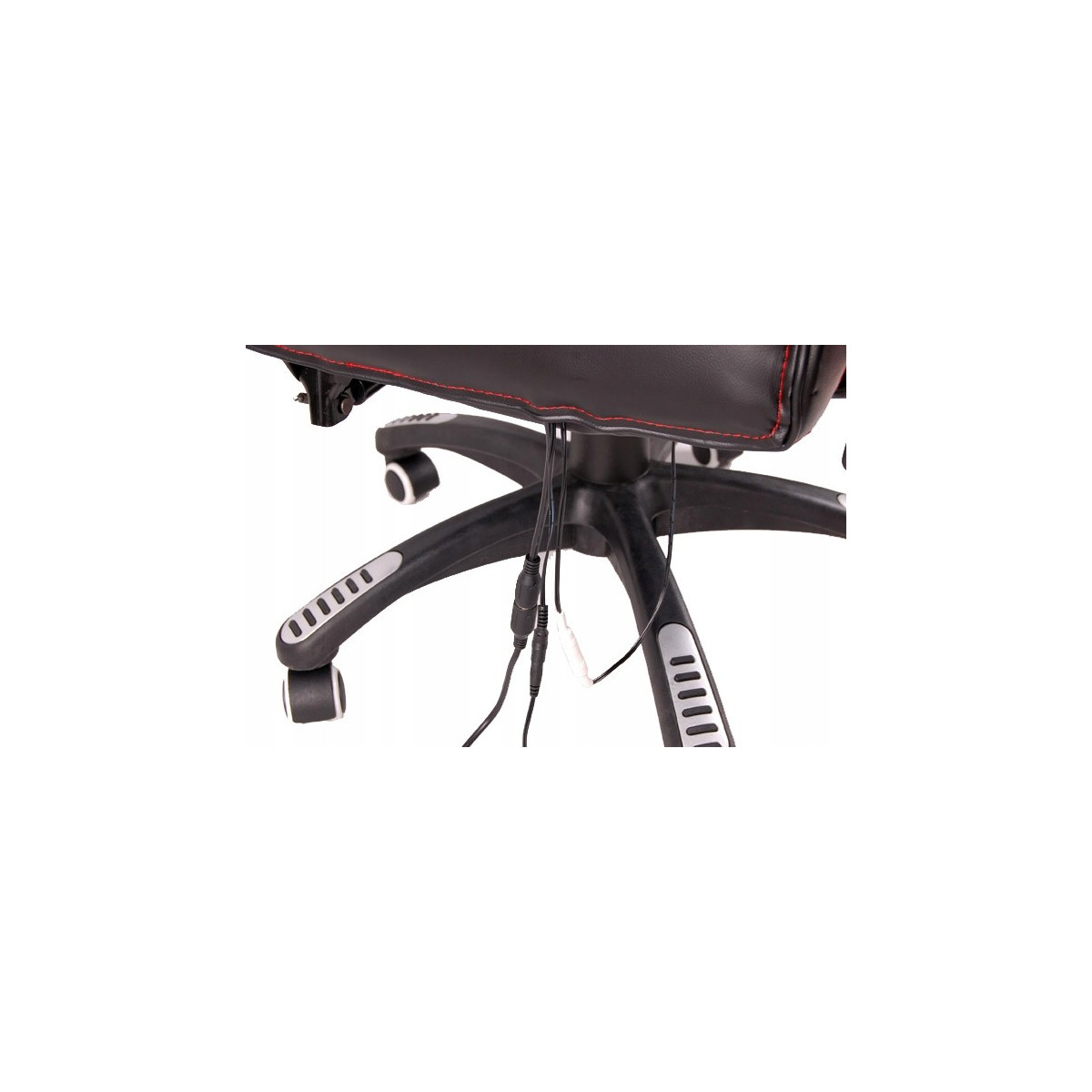 Scaun de birou de masaj ajustabil, de culoare roșie