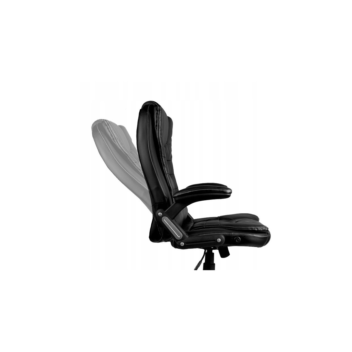 Scaun de birou modern, de culoare albă, cu funcție de masaj