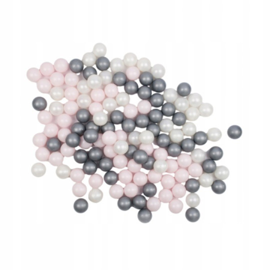 Piscină uscată ieftină cu bile de culoare gri 130x130 cm