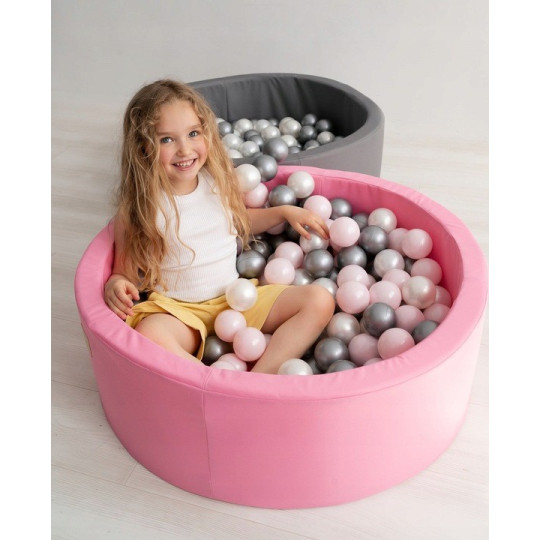 Bazin uscat cu bile roz de 90x30 - 200 bile