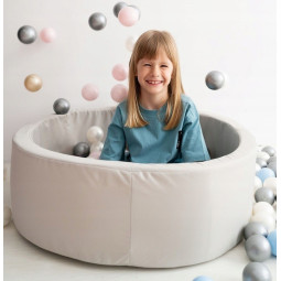 Bazin uscat cu bile roz de 90x30 - 200 bile