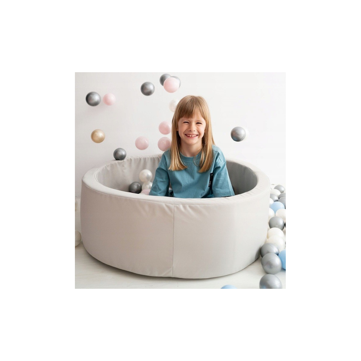 Bazin uscat cu bile roz de 90x30 - 200 bile