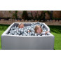 Piscină uscată pentru copii, cu formă de cub 130x130 cm + 600 de bile
