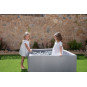 Piscină uscată pentru copii, cu formă de cub 130x130 cm + 600 de bile