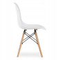 Scaunele scandinave tip plasă pentru dining de culoare albă