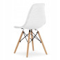 Scaunele scandinave tip plasă pentru dining de culoare albă