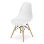 Scaunele scandinave tip plasă pentru dining de culoare albă