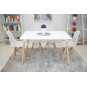 Scaunele scandinave tip plasă pentru dining de culoare albă