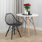 Scaune de dining de calitate în culoarea neagră