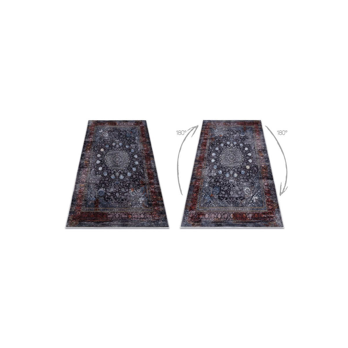 Covor original de culoare albastră MIRO