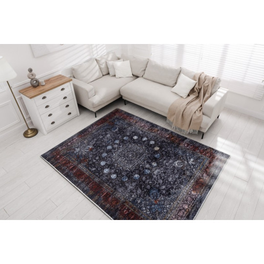 Covor original de culoare albastră MIRO