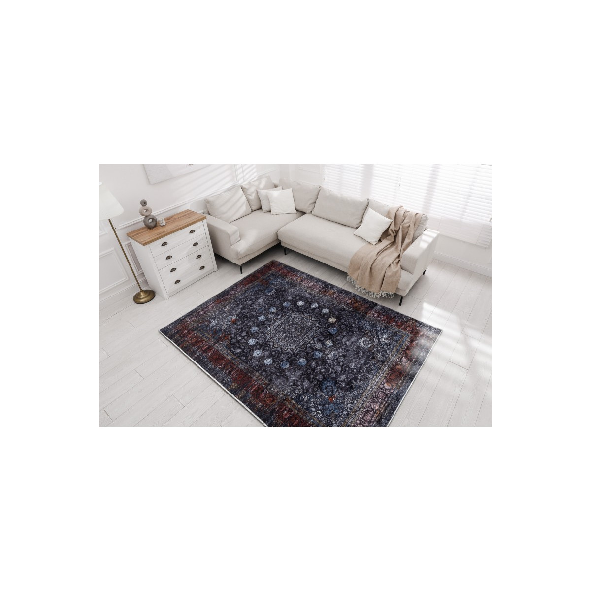 Covor original de culoare albastră MIRO