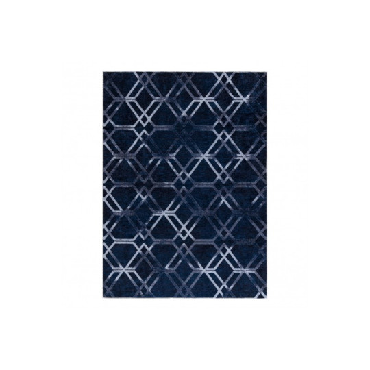 Covoare albastre pentru cameră de zi cu model, colecția MIRO