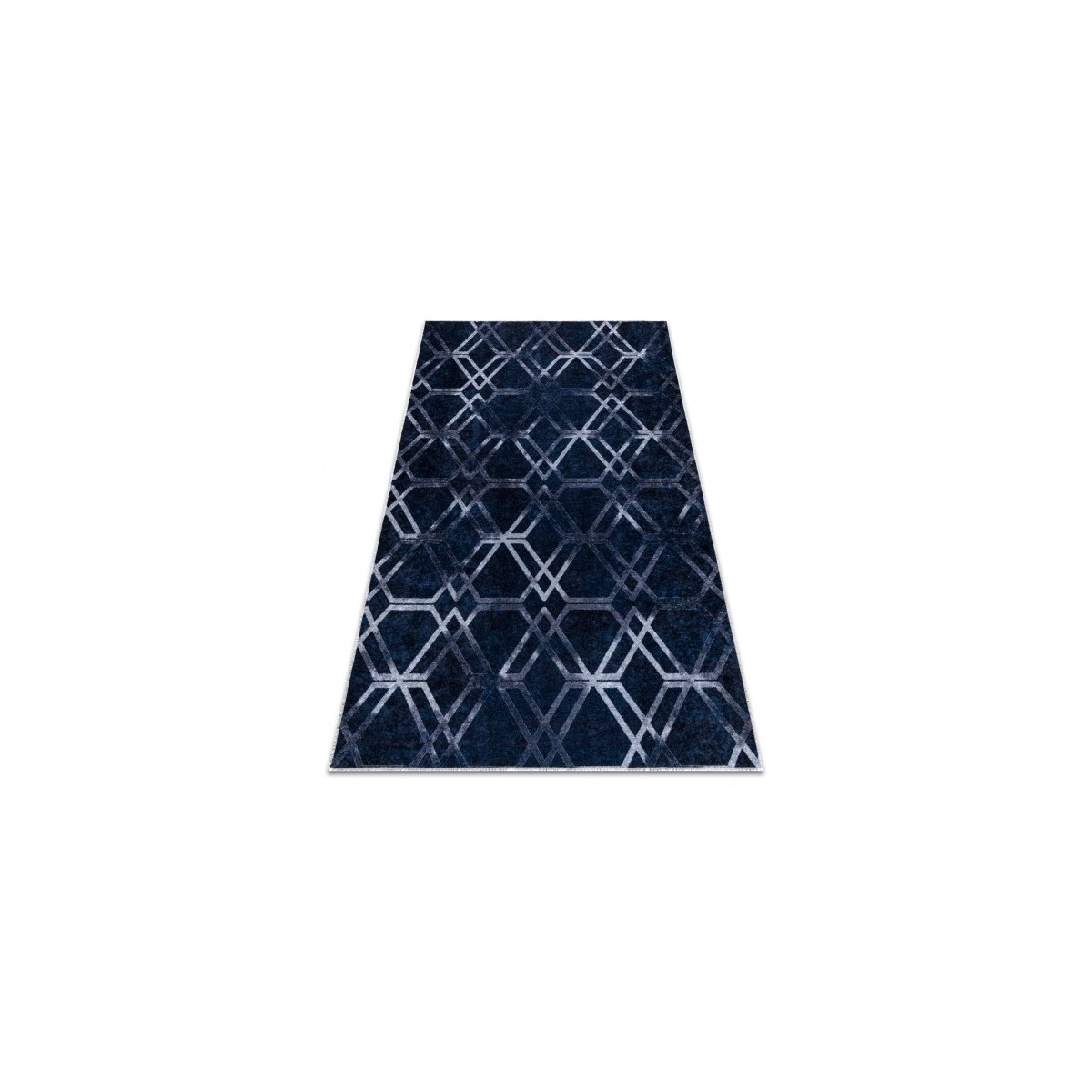 Covoare albastre pentru cameră de zi cu model, colecția MIRO