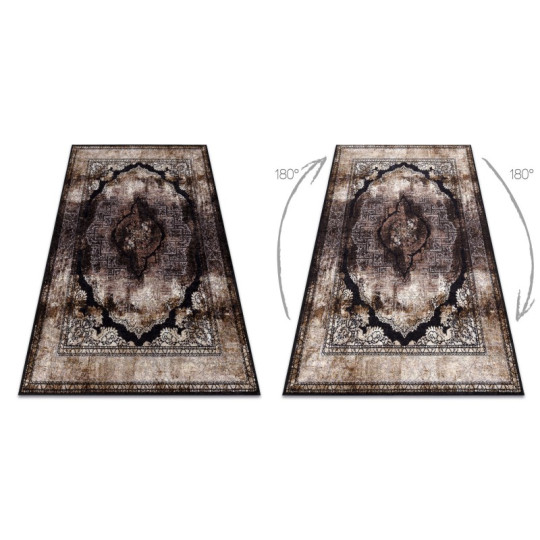 Covor modern pentru living de culoare maro