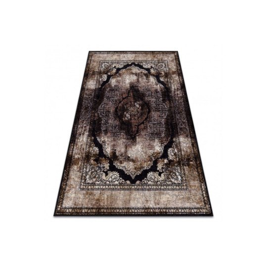 Covor modern pentru living de culoare maro