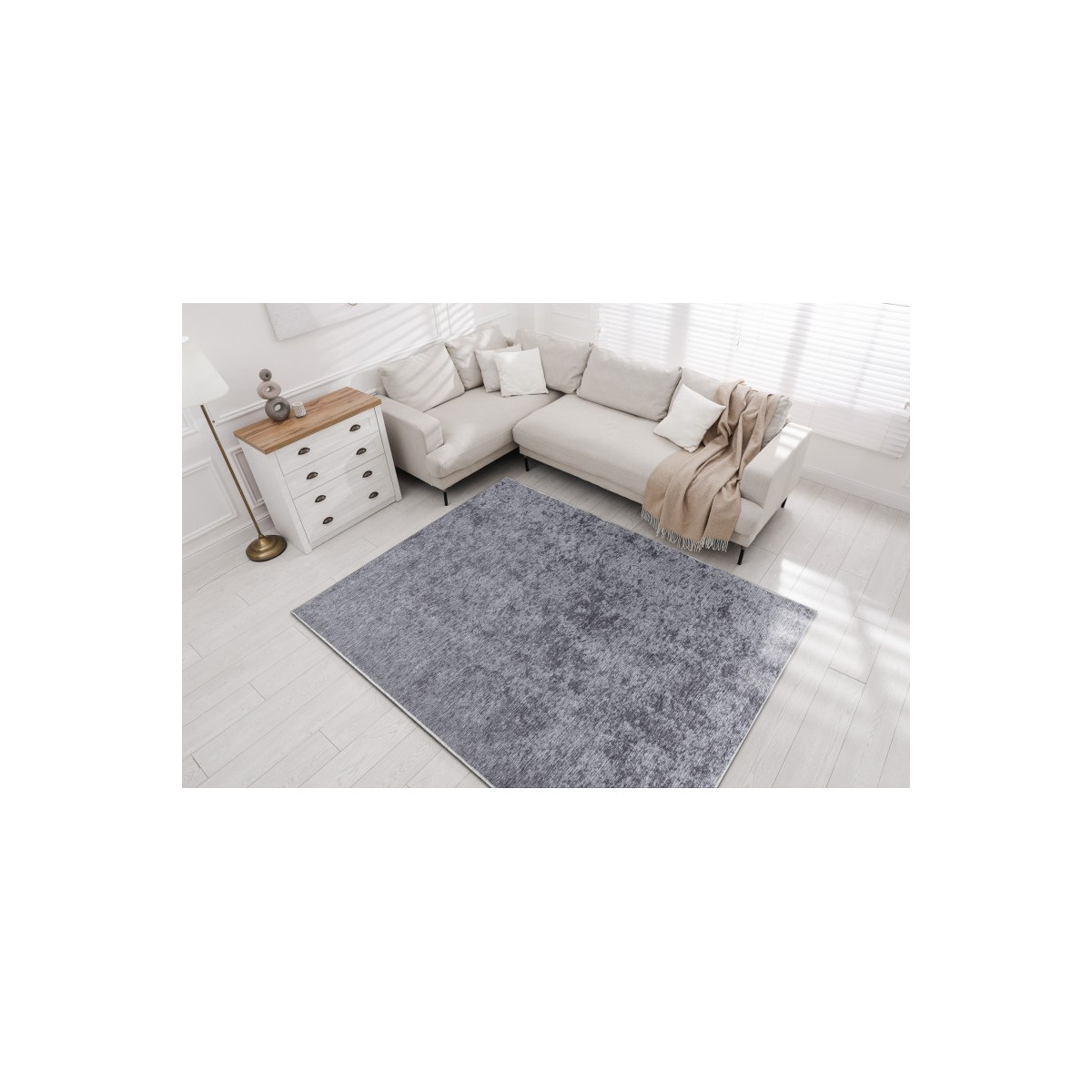 Covor gri modern pentru living