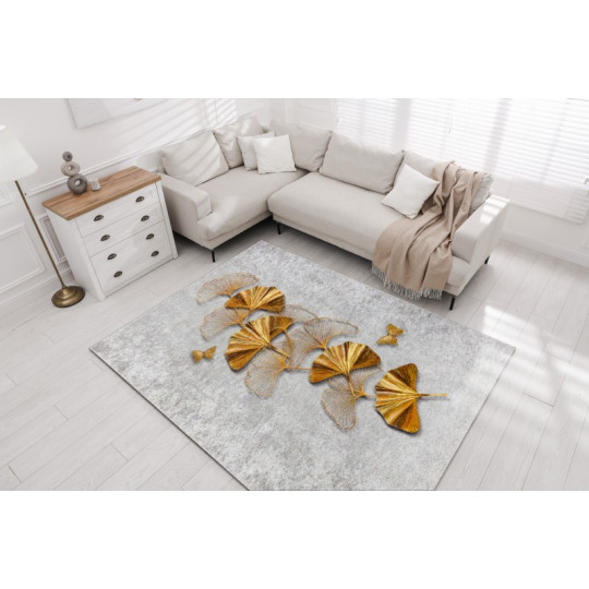 Covor cu mașina fluturilor de culoare gri