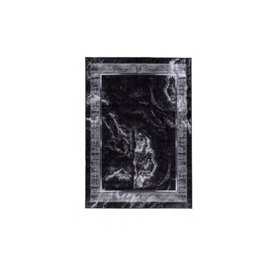 Covor modelat de culoare neagră pentru living