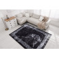 Covor modelat de culoare neagră pentru living