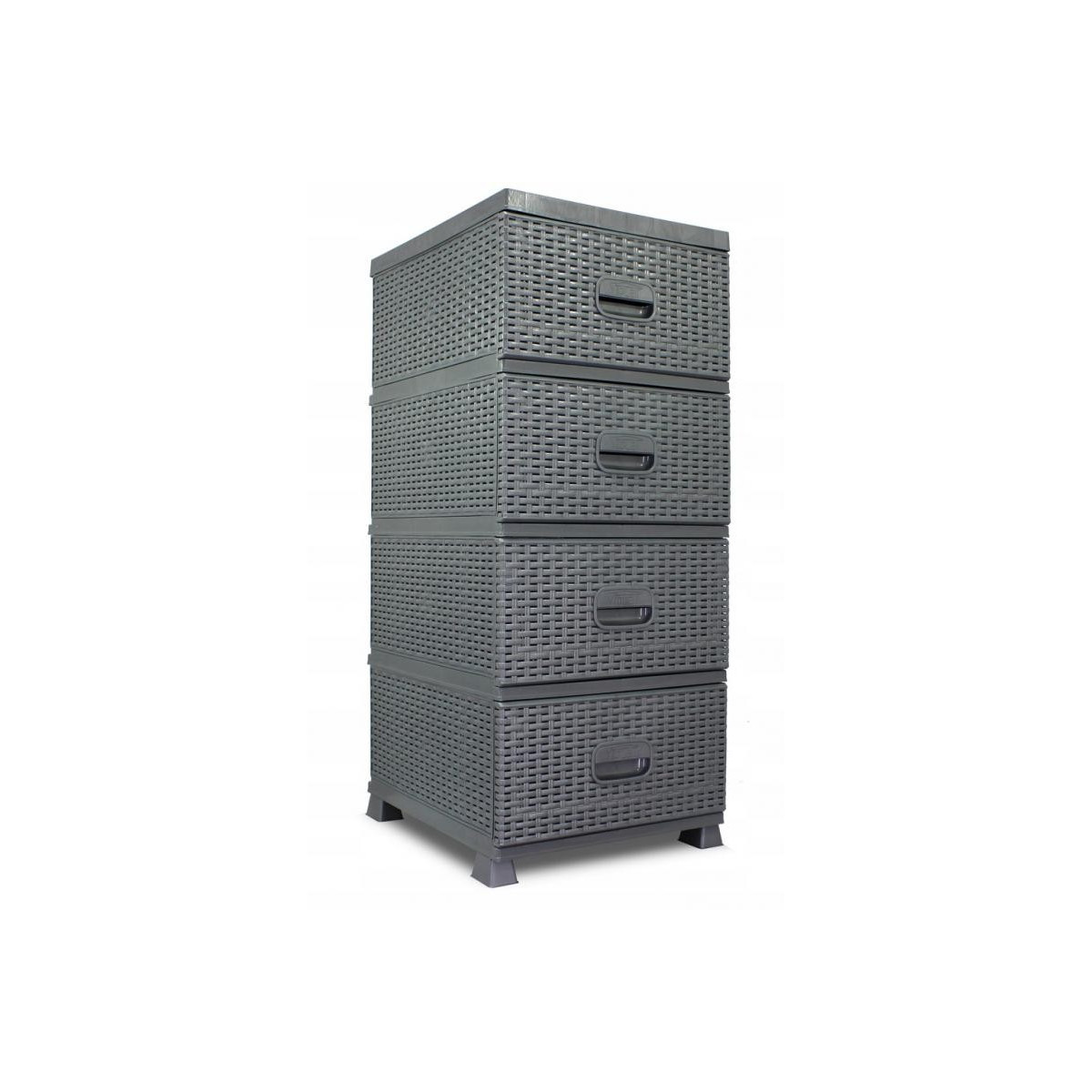 Comodă pliabilă de calitate de culoare gri din Ekoratan